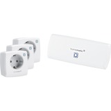 Homematic IP Strom Start1 Bundle, Set weiß, Smart Home Access Point WLAN, 3x Smart Home Schalt-Mess-Steckdose