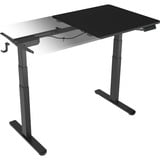 ICY BOX Elektrisch höhenverstellbarer Sitz-/Steh-Tisch IB-EW122B-TT 61087 schwarz, mit Memory-Touch-Panel