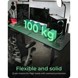 ICY BOX Elektrisch höhenverstellbarer Sitz-/Steh-Tisch IB-EW122B-TT 61087 schwarz, mit Memory-Touch-Panel