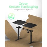 ICY BOX Elektrisch höhenverstellbarer Sitz-/Steh-Tisch IB-EW122B-TT 61087 schwarz, mit Memory-Touch-Panel