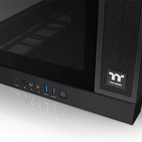 Thermaltake CAPO X Black, Big-Tower-Gehäuse schwarz, Dual System Case, Panoramaglas