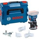 Bosch Professional Akku-Kantenfräse GKF 18V-8 Professional solo, 18Volt, Oberfräse blau/schwarz, ohne Akku und Ladegerät, in L-BOXX