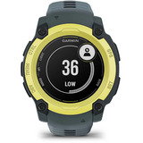 Garmin Instinct E, Smartwatch dunkelgrau/limette, 40 mm, Silikon-Armband