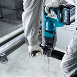 Makita Akku-Kombihammer HR007GM201 XGT, 40Volt, Bohrhammer blau/schwarz, 2x Li-Ion Akku 4,0Ah