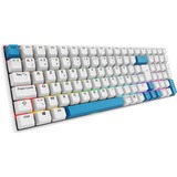 Sharkoon SKILLER SGK50 S2 PBT, Gaming-Tastatur weiß, BE-Layout, Gateron G Pro 3.0 Yellow