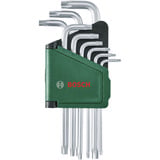 Bosch Heimwerken & Garten Sechsrund Innensechskantschlüssel Set, 9-teilig, Schraubendreher grün/schwarz, Aufbewahrungsclip