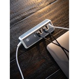 Brennenstuhl estilo USB-Multiladegerät weiß/edelstahl, 5x USB, PD 20 Watt