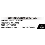 COBI Messerschmitt Me 262-1A, Konstruktionsspielzeug Maßstab 1:32