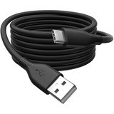 Digitus USB 2.0 Silikon-Anschlusskabel USB-A > USB-C schwarz, 0,5 Meter, PD, Laden mit bis zu 60 Watt