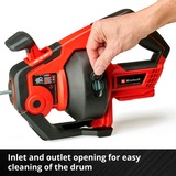 EINHELL Akku-Rohr-Reinigungsgerät TE-DA 18/760 Li-Solo rot/schwarz, ohne Akku und Ladegerät