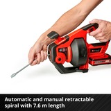 EINHELL Akku-Rohr-Reinigungsgerät TE-DA 18/760 Li-Solo rot/schwarz, ohne Akku und Ladegerät