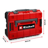 EINHELL E-Case Werkzeugkoffer Werkstatt, 92-teilig, Werkzeug-Set schwarz/rot