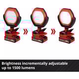 EINHELL Power X-Change Akku-Outdoor-Lampe GC-OL 18/1500 Li-Solo, 18Volt, LED-Leuchte rot, ohne Akku und Ladegerät