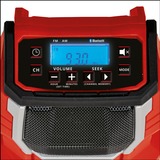 EINHELL TC-RA 18 Li BT - Solo, Baustellenradio rot/schwarz, Bluetooth, ohne Akku und Ladegerät
