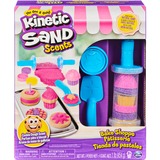 Spin Master Kinetic Sand - Bäckerei-Spielset mit Duftsand, Spielsand 16 Werkzeuge und Formen, 454 Gramm Sand