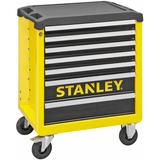 Stanley Werkstattwagen mit 7 Schubladen, Werkzeugwagen gelb/schwarz, bis 300kg belastbar