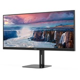 AOC U34V5C/BK, LED-Monitor 86.4 cm (34 Zoll), schwarz, WQHD, VA, USB-C, 100Hz Panel