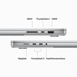 Apple MacBook Pro (16") 2023 CTO, Notebook silber, M3 Max 40-Core GPU, MacOS, Deutsch, 41.1 cm (16.2 Zoll) & 120 Hz Display, 4 TB SSD