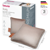 Beurer HK 77 Heaty smokey-taupe, Heizkissen taupe, Samtbezug