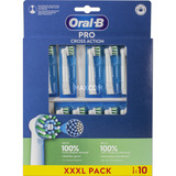 Braun Oral-B Pro Cross Action Aufsteckbürsten 10er-Pack weiß