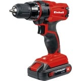 EINHELL Power X-Change Akku-Bohrschrauber TC-CD 18-2 Li, 18Volt rot/schwarz, Li-Ionen Akku 1,5Ah