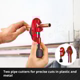 EINHELL Werkzeug-Pad Sanitärinstallation, in E-Case-Einleger, Zangen-Set 8-teilig