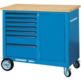 GEDORE Rollwerkbank mit 7 Schubladen, Werkzeugwagen blau, Tragkraft 1.000 kg