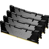 Kingston FURY DIMM 128 GB DDR4-3600 (4x 32 GB) Quad-Kit, Arbeitsspeicher schwarz, KF436C18RB2K4/128, Renegade, INTEL XMP