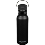 Klean Kanteen Trinkflasche Classic 800ml schwarz (matt), mit schwarzem Loop Cap