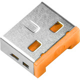 SMARTKEEPER ESSENTIAL USB-A Port Lock (UL03), Einsteckschloss Farbcode Orange, 100 Stück