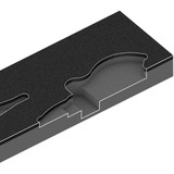 Wera 9781 Schaumstoffeinlage KNIPEX Zangen Set 2, 3‑teilig, Zangen-Set schwarz/grau, in Schaumstoffeinlage für Werkstattwagen