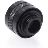 Alphacool Eiszapfen PRO 13mm HardTube Fitting G1/4 - Deep Black, Verbindung schwarz (matt), für Acrylrohre, Messingrohre, Carbonrohre