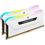 Corsair DIMM 32 GB DDR4-3200 (2x 16 GB) Dual-Kit, Arbeitsspeicher weiß, CMH32GX4M2E3200C16W, Vengeance RGB PRO SL, INTEL XMP