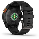 Garmin fēnix 7 Pro - Solar Edition, Smartwatch schwarz/grau, 47 mm, mit schwarzem Silikon-Armband