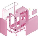 HYTE X50 Strawberry Milk, Tower-Gehäuse hellrosa, Tempered Glass