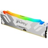 Kingston FURY DIMM 32 GB DDR5-6800 (2x 16 GB) Dual-Kit, Arbeitsspeicher weiß, KF568C36RWAK2-32, Renegade RGB, INTEL XMP