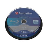 Verbatim BD-R 25 GB, Blu-ray-Rohlinge 6fach, 10 Stück, Retail