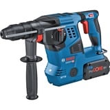 Bosch Akku-Bohrhammer GBH 18V-28 CF Professional, mit GDE 18V-16 blau/schwarz, 2x Akku ProCORE18V 8,0Ah, Bluetooth, in L-BOXX