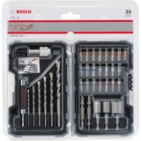 Bosch Betonbohrer und Bit-Set, 35-teilig, Bohrer- & Bit-Satz grau