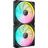 Corsair iCUE LINK LX140 RGB, Gehäuselüfter schwarz, 2er Pack, 140 mm