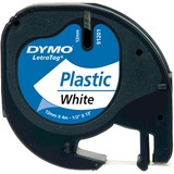 Dymo LetraTag ORIGINAL Kunststoff Schriftband schwarz auf weiß S0721660