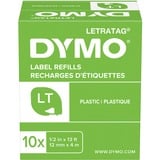 Dymo LetraTag ORIGINAL Kunststoff Schriftband schwarz auf weiß S0721660