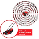 EINHELL Power X-Change Akku-Rasenmäher GE-CM 18/30 Li, 18Volt rot/schwarz, Li-Ionen Akku 3,0Ah