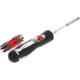 GEDORE Red Magazin-Knarrenschraubendreher 13in1, 1/4" schwarz/rot, mit 13 Bits