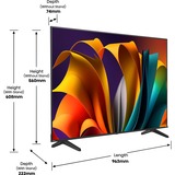 Hisense 50E6NT, LED-Fernseher 126 cm (50 Zoll), schwarz, UltraHD/4K, HDR, Triple Tuner