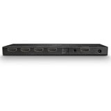 Lindy 4 Port HDMI 2.0 Splitter, HDMI Splitter schwarz, 18G, mit Audio