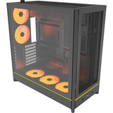 Montech HS01 PRO , Tower-Gehäuse schwarz, Tempered Glass