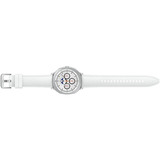 SAMSUNG Galaxy Watch8 Classic, Smartwatch weiß, 46mm, Bluetooth, Hybrid-Armband