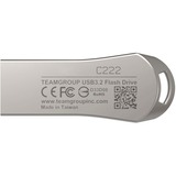 Team Group C222 256 GB, USB-Stick silber, USB-A 3.2 Gen 1