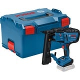 Bosch Akku-Holztacker GNH 18V-38 M Professional solo, 18Volt, Elektrotacker blau/schwarz, ohne Akku und Ladegerät, in L-BOXX